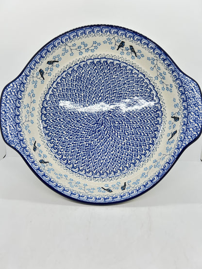 417 ~ Baker ~ Round w/ Handles ~ 10" - 2805X - T4!
