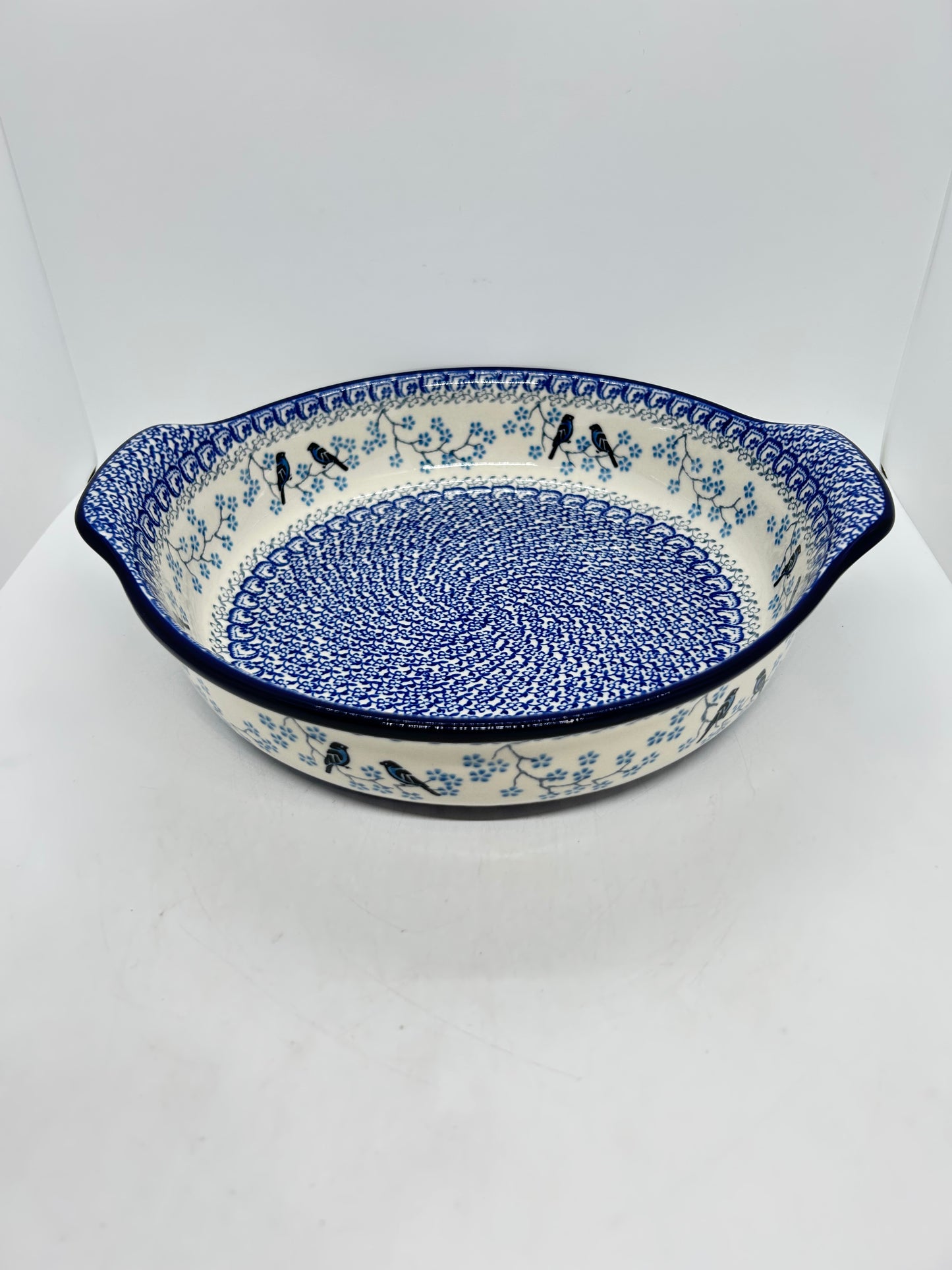 417 ~ Baker ~ Round w/ Handles ~ 10" - 2805X - T4!