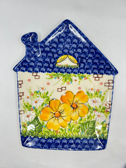 House Plate - Yellow Flowers - A2