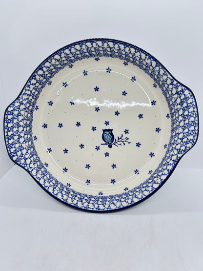 417 ~ Baker ~ Round w/ Handles ~ 10" - 2796X - T4!