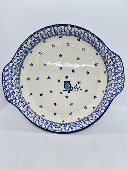 417 ~ Baker ~ Round w/ Handles ~ 10" - 2796X - T4!
