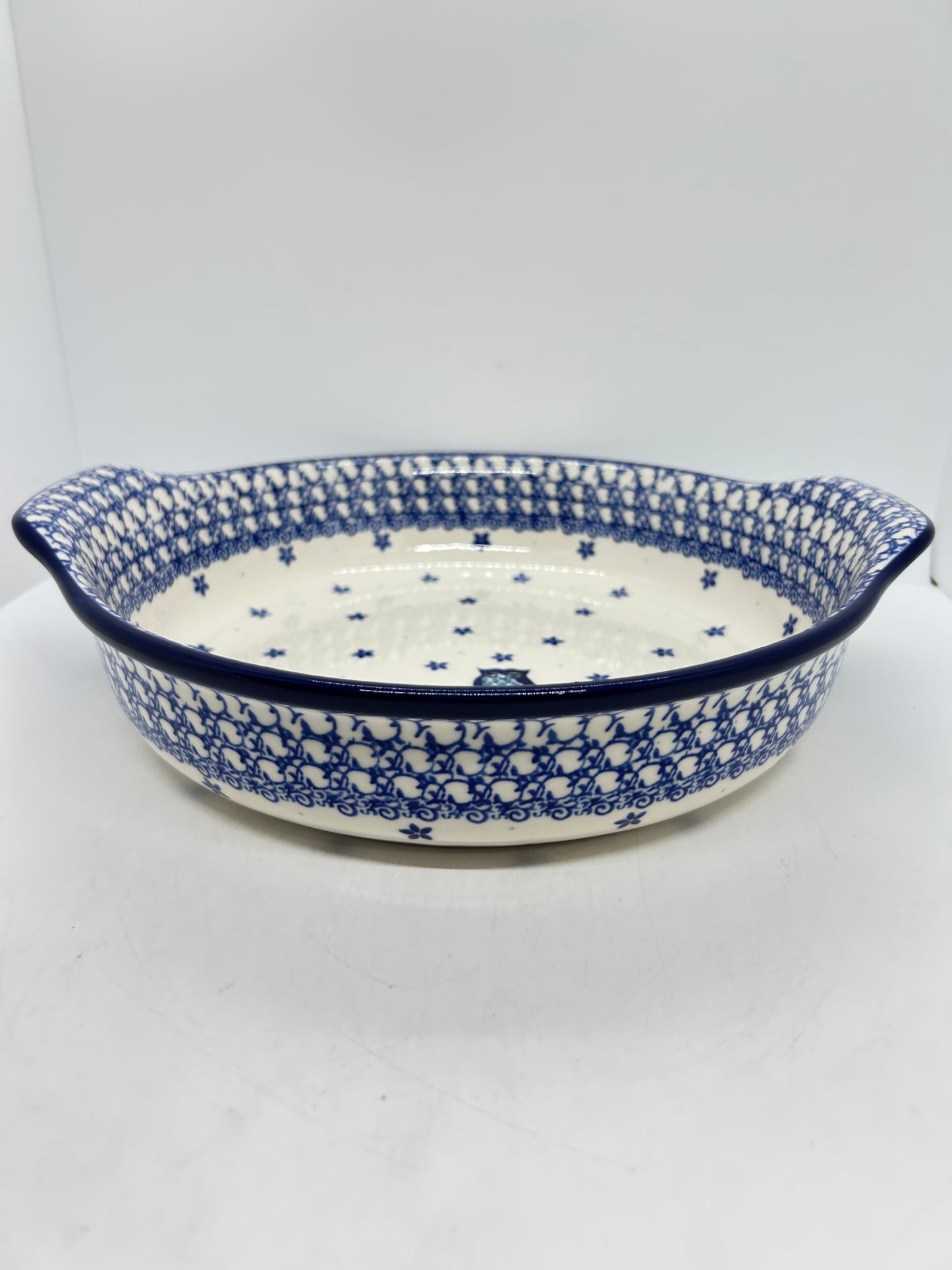 417 ~ Baker ~ Round w/ Handles ~ 10" - 2796X - T4!
