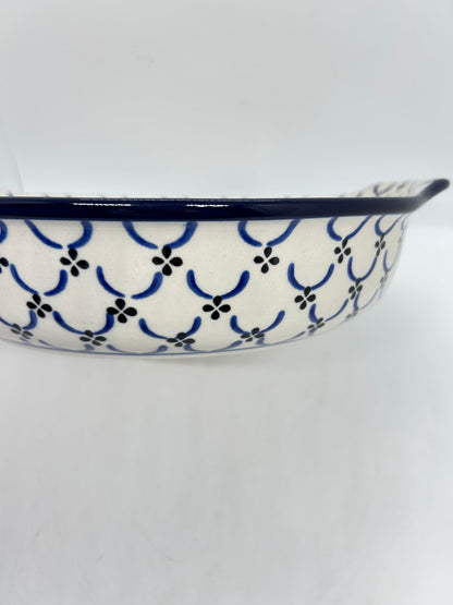 417 ~ Baker ~ Round w/ Handles ~ 10" - 0027X - T3!