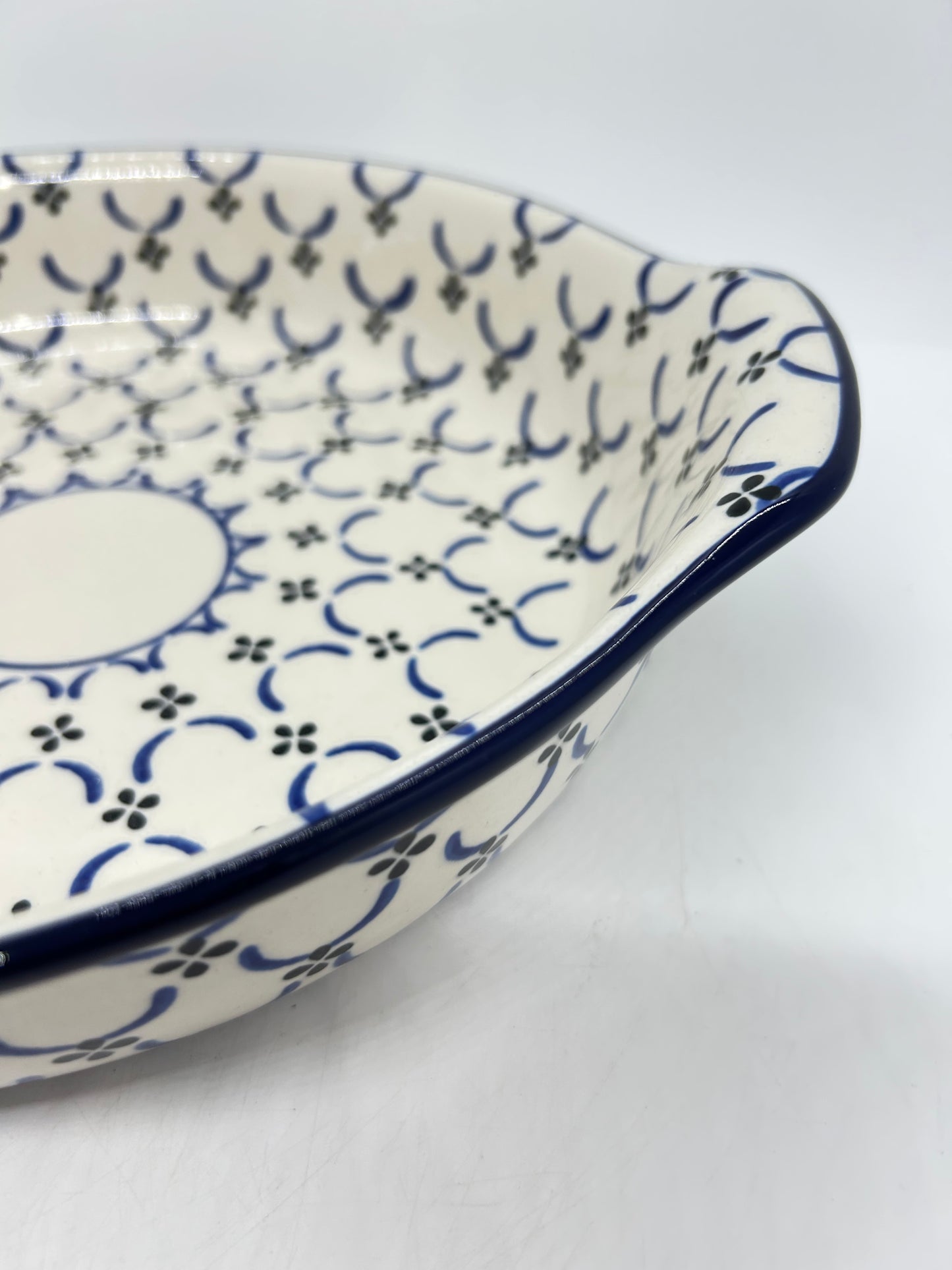 417 ~ Baker ~ Round w/ Handles ~ 10" - 0027X - T3!