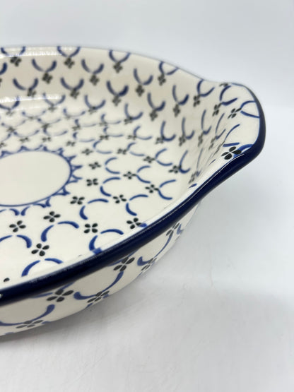 417 ~ Baker ~ Round w/ Handles ~ 10" - 0027X - T3!