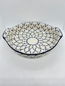 417 ~ Baker ~ Round w/ Handles ~ 10" - 0027X - T3!