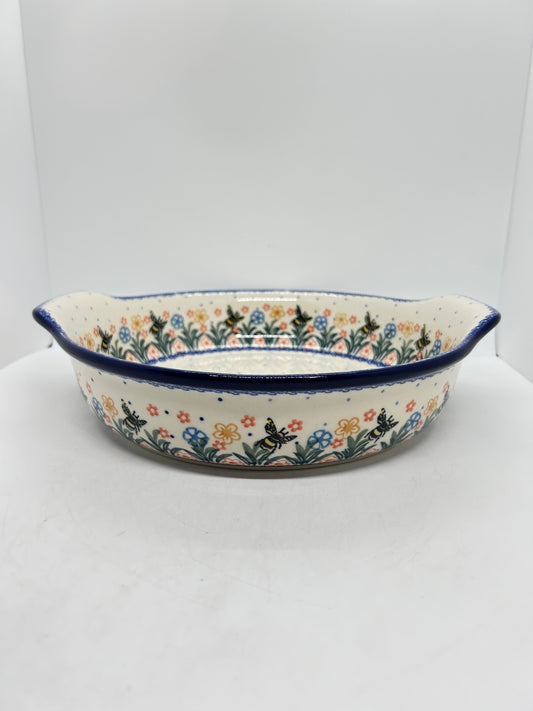 417 ~ Baker ~ Round w/ Handles ~ 10" - 2023X - T3!