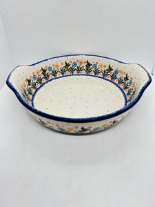 417 ~ Baker ~ Round w/ Handles ~ 10" - 2023X - T3!