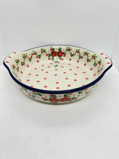 417 ~ Baker ~ Round w/ Handles ~ 10" - 2352X - T3!