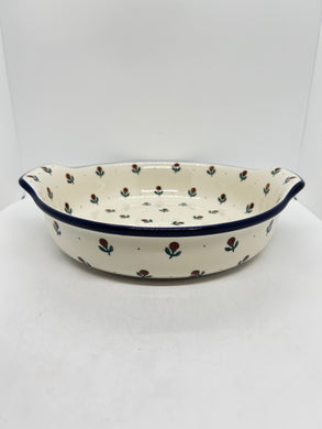 417 ~ Baker ~ Round w/ Handles ~ 10