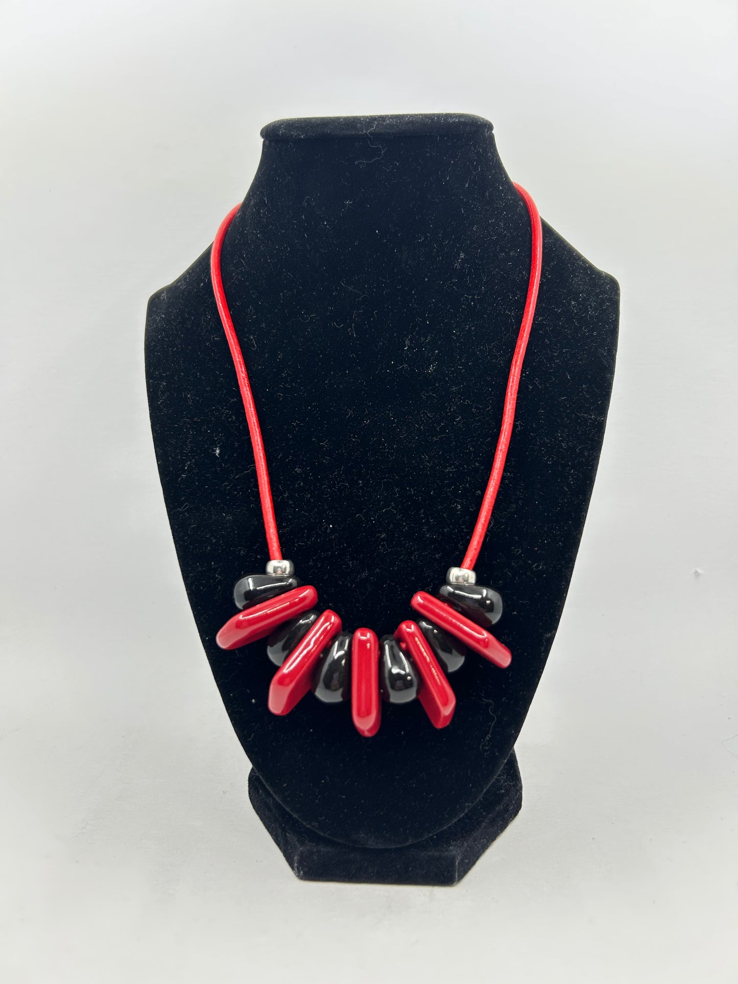 Black & Red Necklace #10