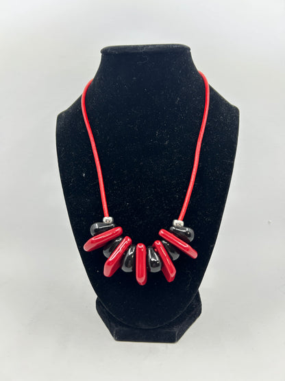 Black & Red Necklace #10