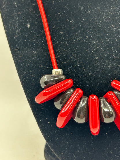 Black & Red Necklace #10