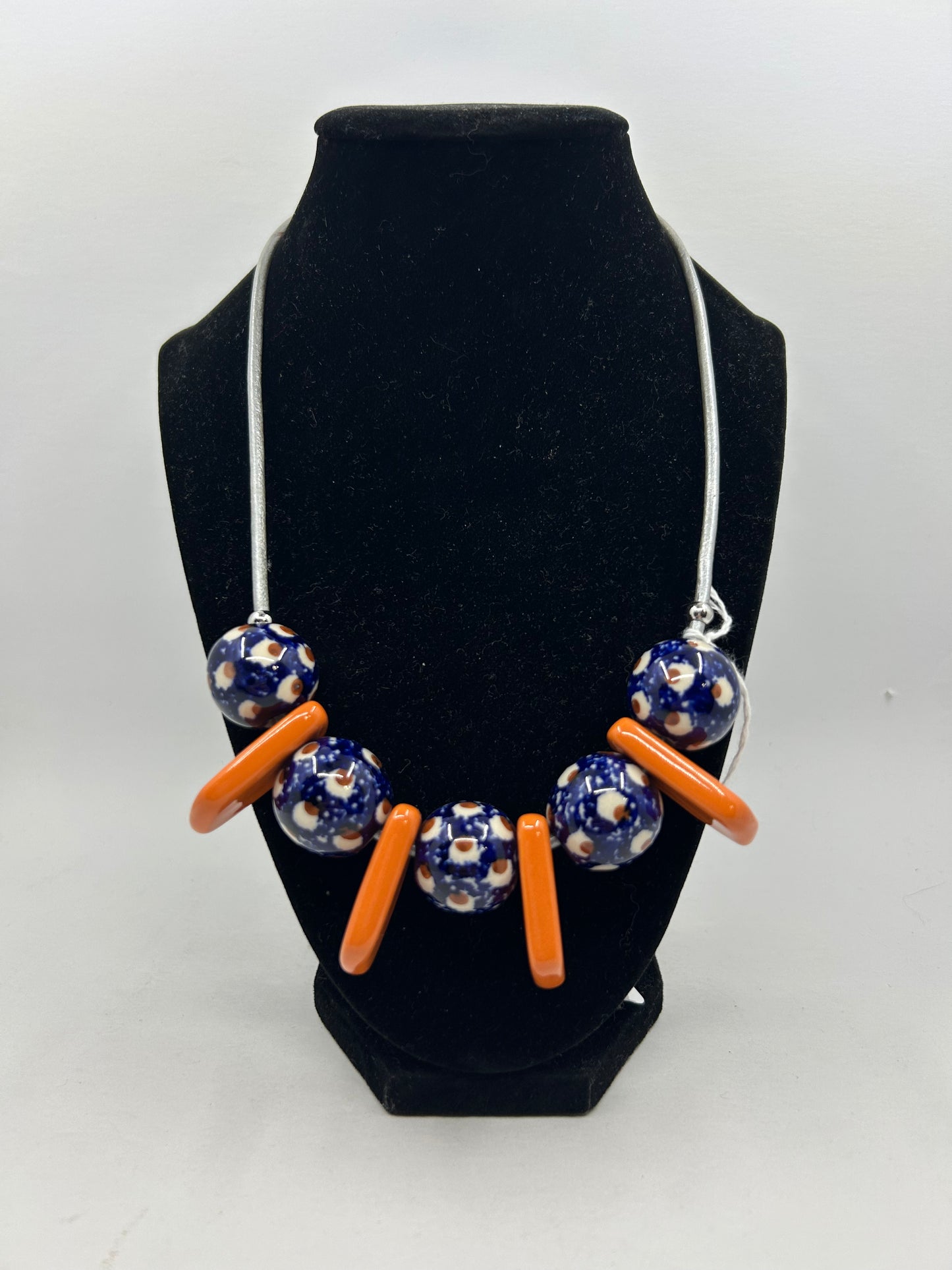 Orange and Blue Mosquito Necklace #11