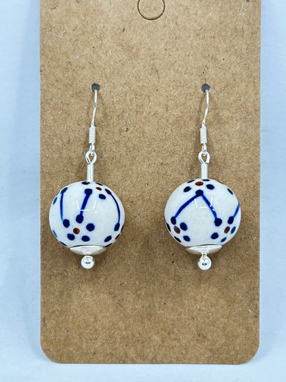 Dangling Simple Polish Pottery Earrings #10