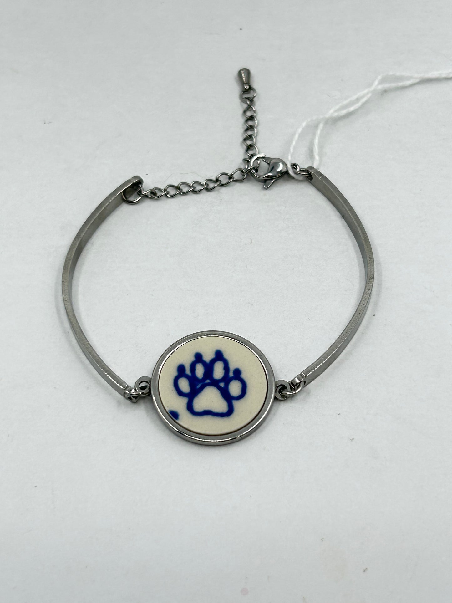Sylvia Round Animal Print Outine Steel Bracelet