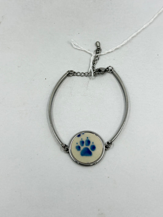 Sylvia Round Animal Print Steel Bracelet