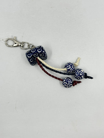 Manufaktura Keychain - Three Round Dangling Blue