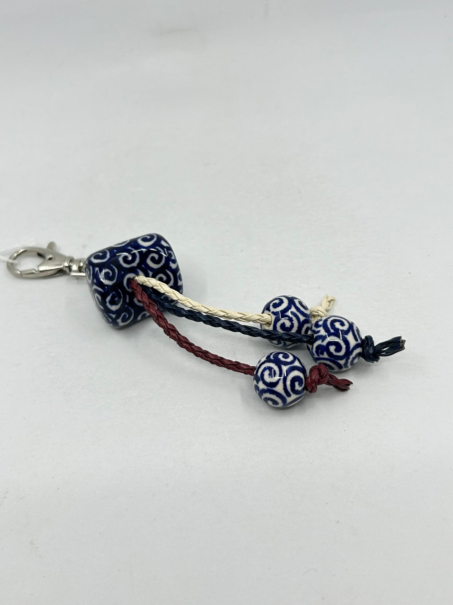 Manufaktura Keychain - Three Round Dangling Blue