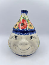 Load image into Gallery viewer, Garlic Keeper - Red &amp; Orange Flowers - A2