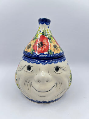 Garlic Keeper - Red & Orange Flowers - A2