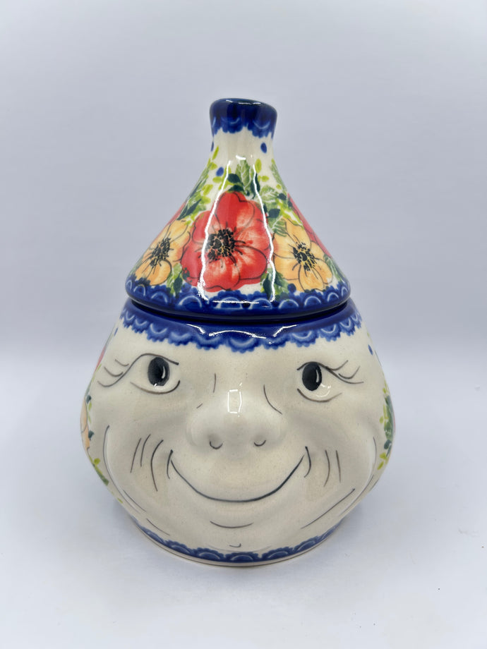 Garlic Keeper - Red & Orange Flowers - A2