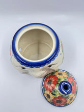 Load image into Gallery viewer, Garlic Keeper - Red &amp; Orange Flowers - A2