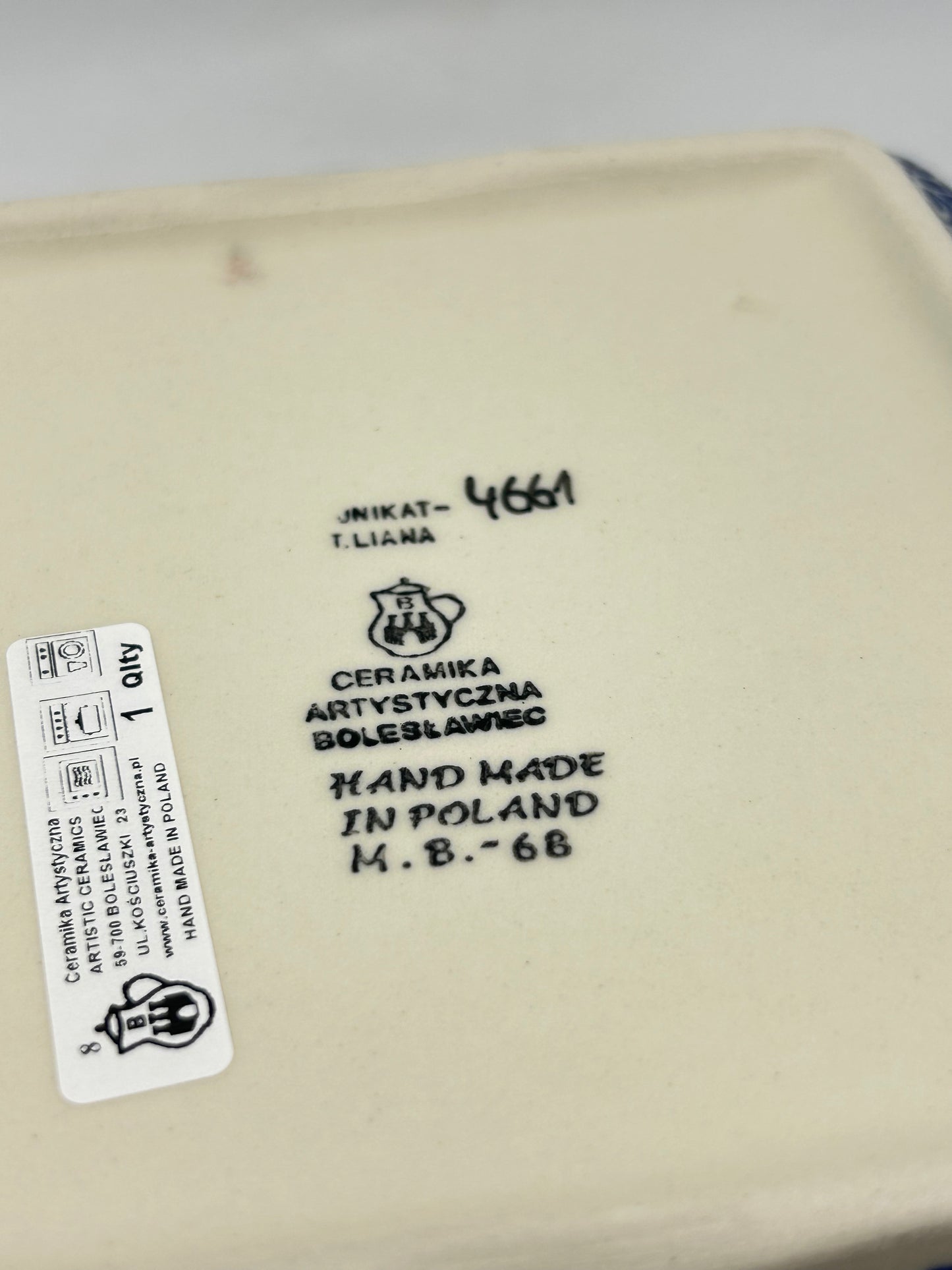 Baker ~ Square Deep Dish ~ 7.75 inch ~ U4661 ~ U3*