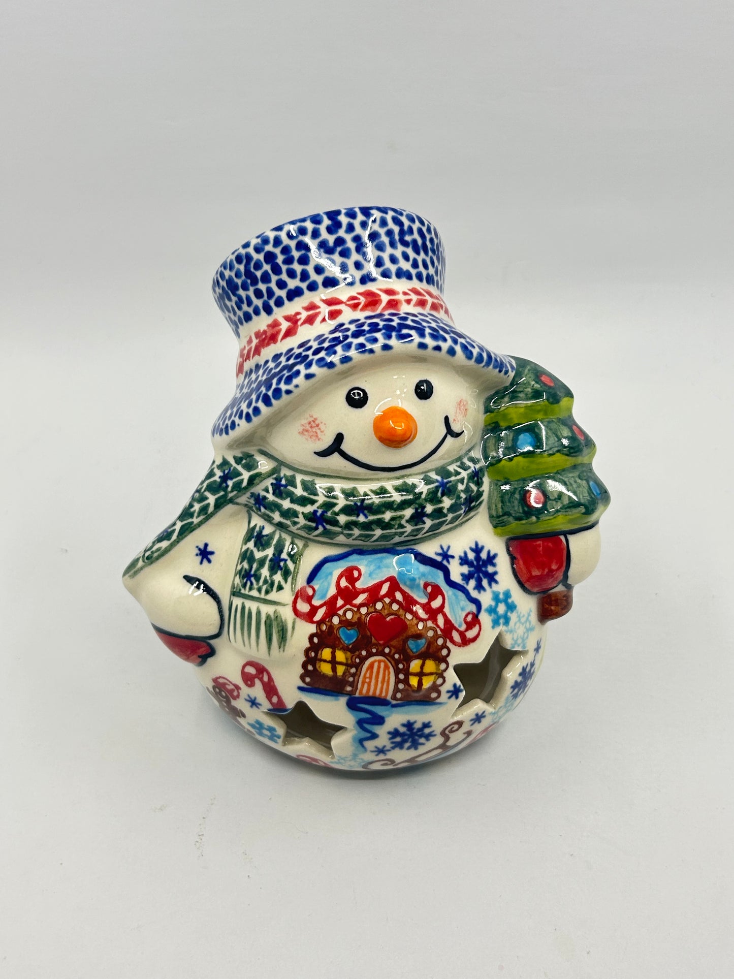 Snowman With Christmas Tree - U1-757