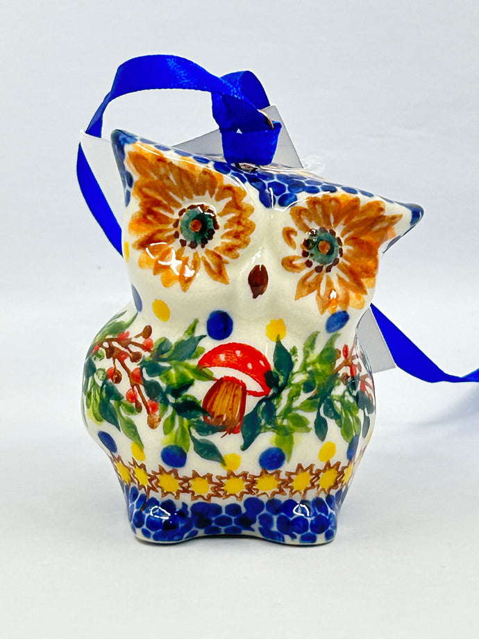 Owl Ornament - Mushroom