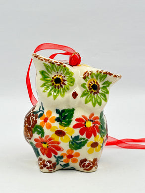 Owl Ornament - Floral Mix
