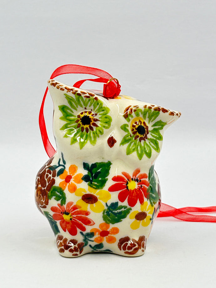 Owl Ornament - Floral Mix