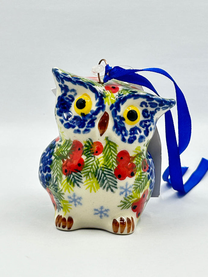 Owl Ornament - Red Currants