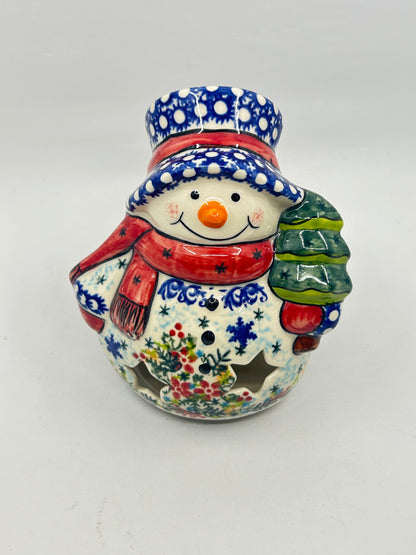 Snowman With Christmas Tree - U-498