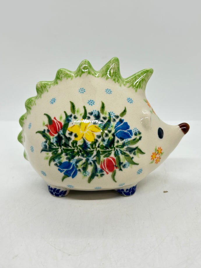 Hedgehog Piggy Bank - Tulips - Unikat