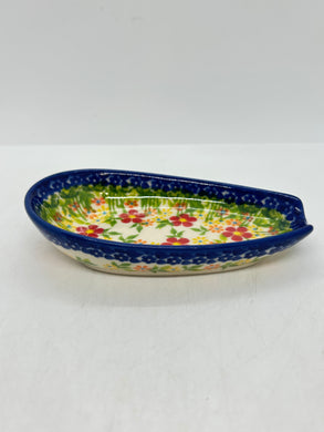 Spoon rest -  Red Daisies