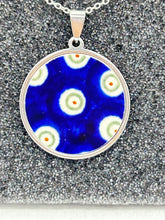 Load image into Gallery viewer, Sylvia Round Necklace with Chain - Traditional Peacock