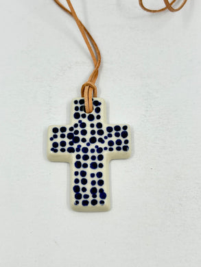 Manufaktura Cross Necklace - Modern Dot