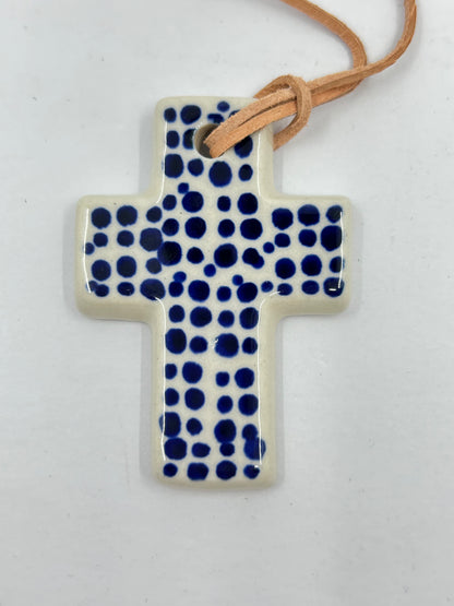 Manufaktura Cross Necklace - Modern Dot