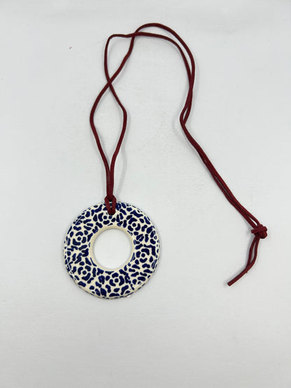 Circle Necklace - Blue