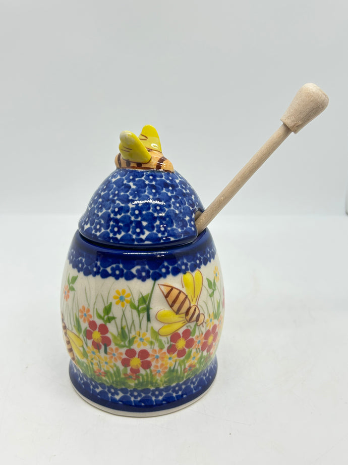 Honey Jar - Red Daisy