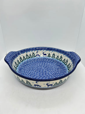 417 ~ Baker ~ Round w/ Handles ~ 10