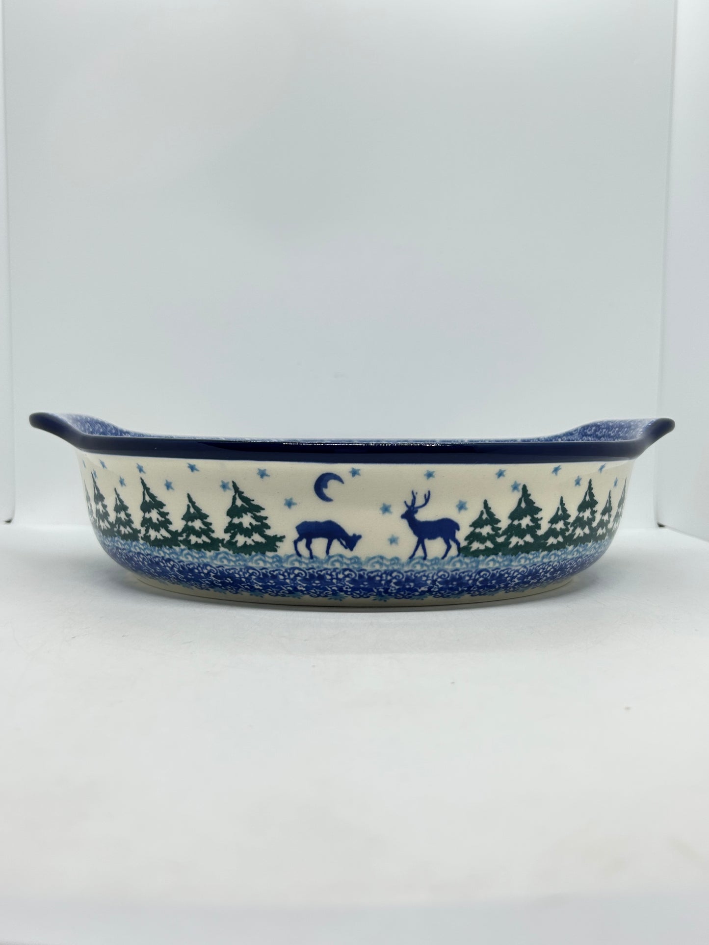 417 ~ Baker ~ Round w/ Handles ~ 10" - 2822X - T4!