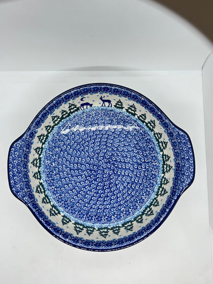417 ~ Baker ~ Round w/ Handles ~ 10" - 2822X - T4!