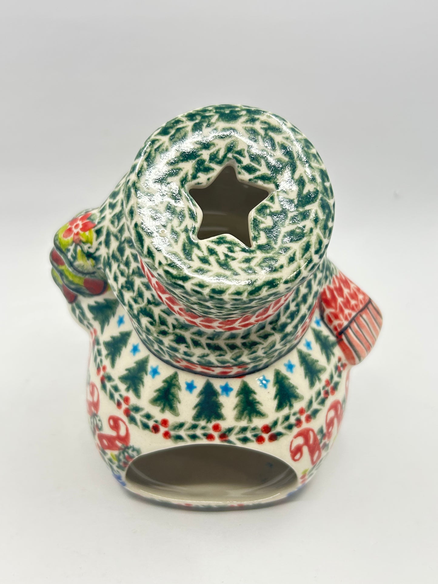 Snowman With Christmas Tree - A-619