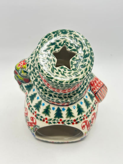 Snowman With Christmas Tree - A-619