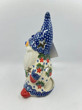 Load image into Gallery viewer, Gnome with Bell - Blue Polka Dota with Snowflakes