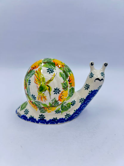 Small Snail - Yellow Floral - A1