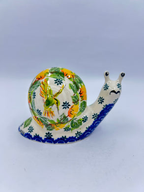 Small Snail - Yellow Floral - A1
