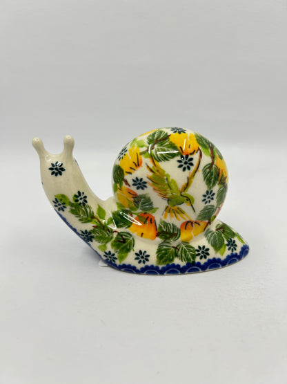 Small Snail - Yellow Floral - A1